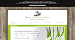 Desktop Screenshot of naturheilzentrum-blum.de