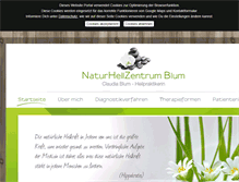 Tablet Screenshot of naturheilzentrum-blum.de